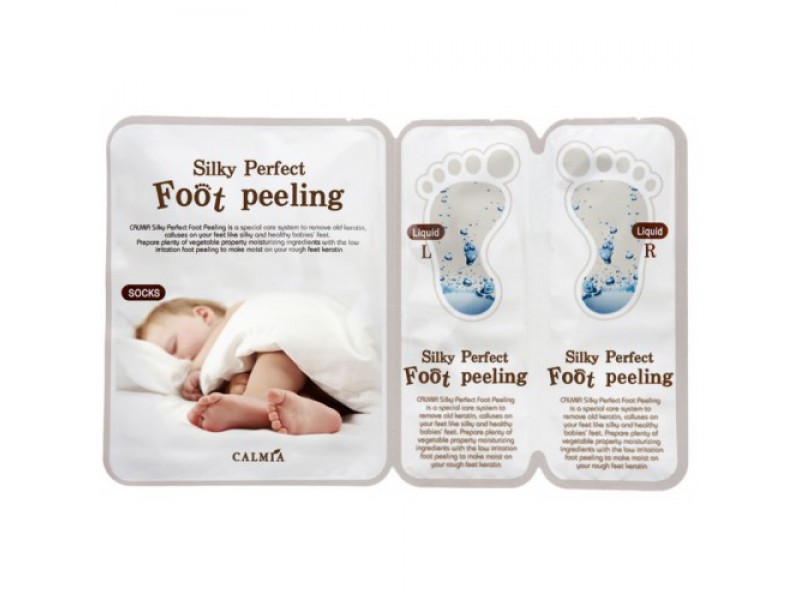 Пилинг-носочки для ног calmia silky perfect foot peeling