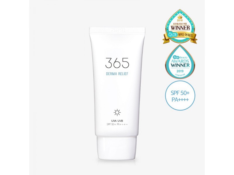 Солнцезащитный крем для чувствительной кожи с физическими УФ-фильтрами 50 мл  Round Lab 365 Derma Relief Sun Cream SPF50+PA++++